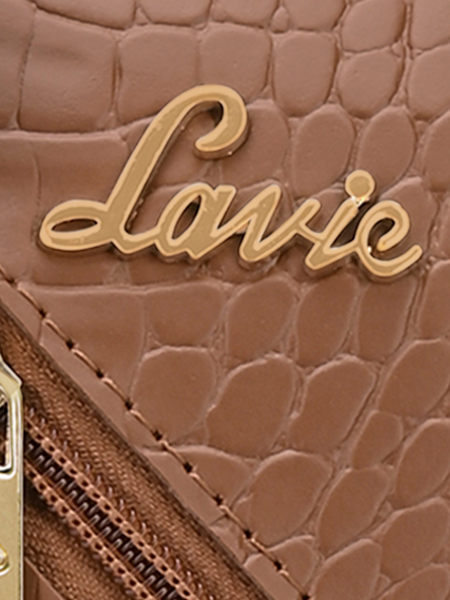 Lavie Tan Textured Small Sling Handbag