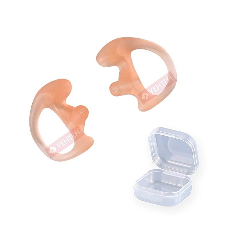 3.5mm 1 Pack  Listen Only Earpiece, Acoustic Tube Surveillance Earphone, 3.5mm Receive only Headset Compatible with Two Way Radio, Radio Speaker Mics Jacks. (Includes 1 Pair M Size Earmold).