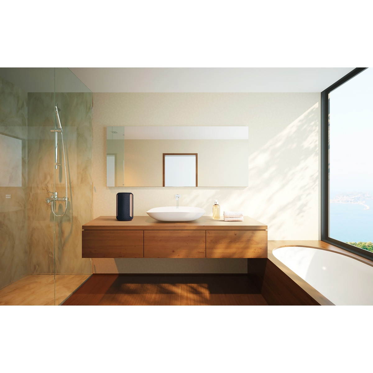 Enermax O'Marine EAS03-BS Black/Silver Waterproof Wireless Speaker