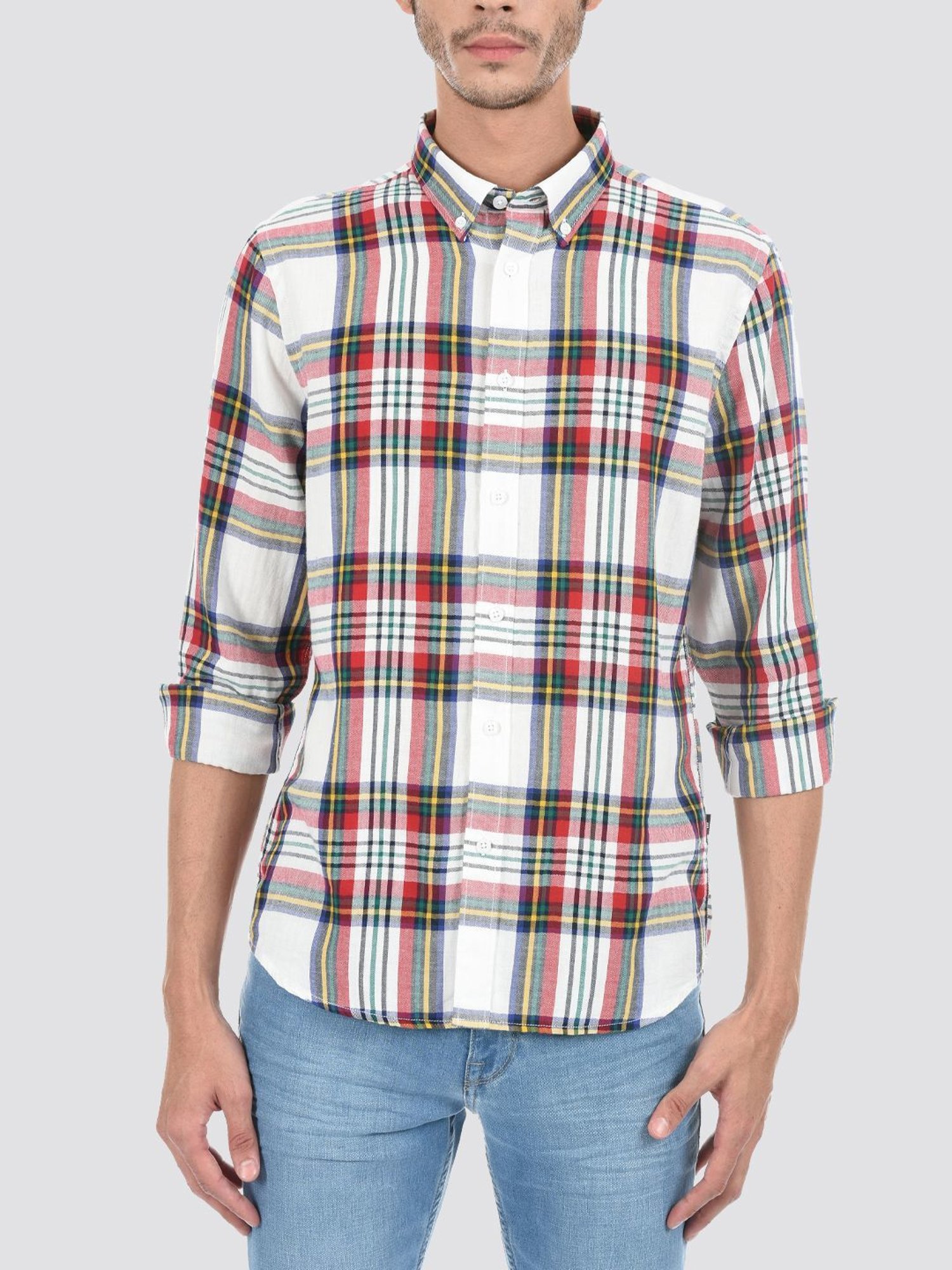 London Fog Multi Regular Fit Checks Shirt