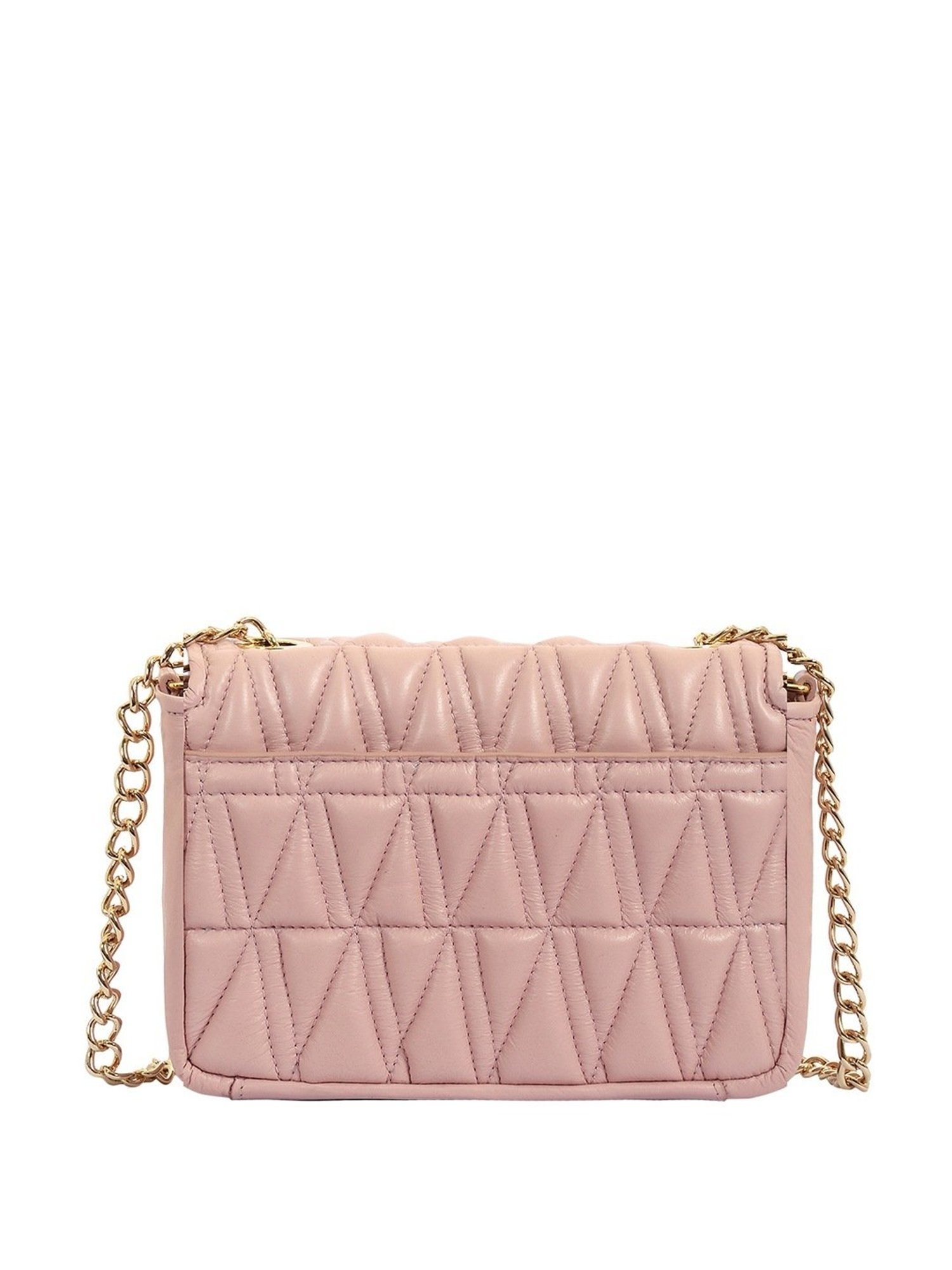 Eske Paris Pink Quilted Medium Sling Handbag