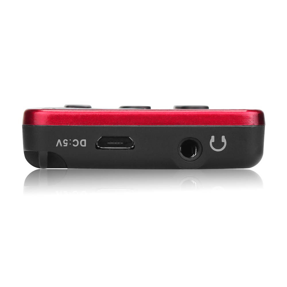 Retekess V-112 Portable AM/ FM Stereo Radio Pocket 2 Band Digital Tuning Radio Mini Receiver Outdoor Radio w/ Earphone Lanyard 1.5 Inch LCD Display Screen Rechargeable 500mAh Battery Sleep Timer