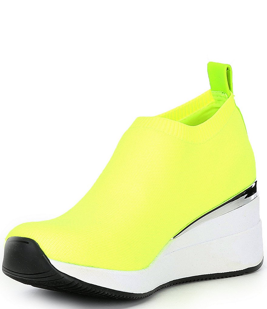 DKNY Parks Knit Wedge Sneakers