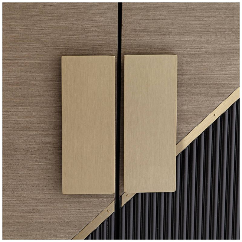 Kolczak Boho Handcrafted Mango Wood 2 Door Cabinet Light Gray - Christopher Knight Home