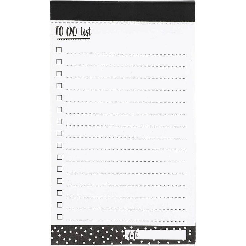 2-Pack Mini Clipboard with to Do List Note Pads Included, Gold Clip, for Shopping Grocery Reminder (6.3 x 4 inches)