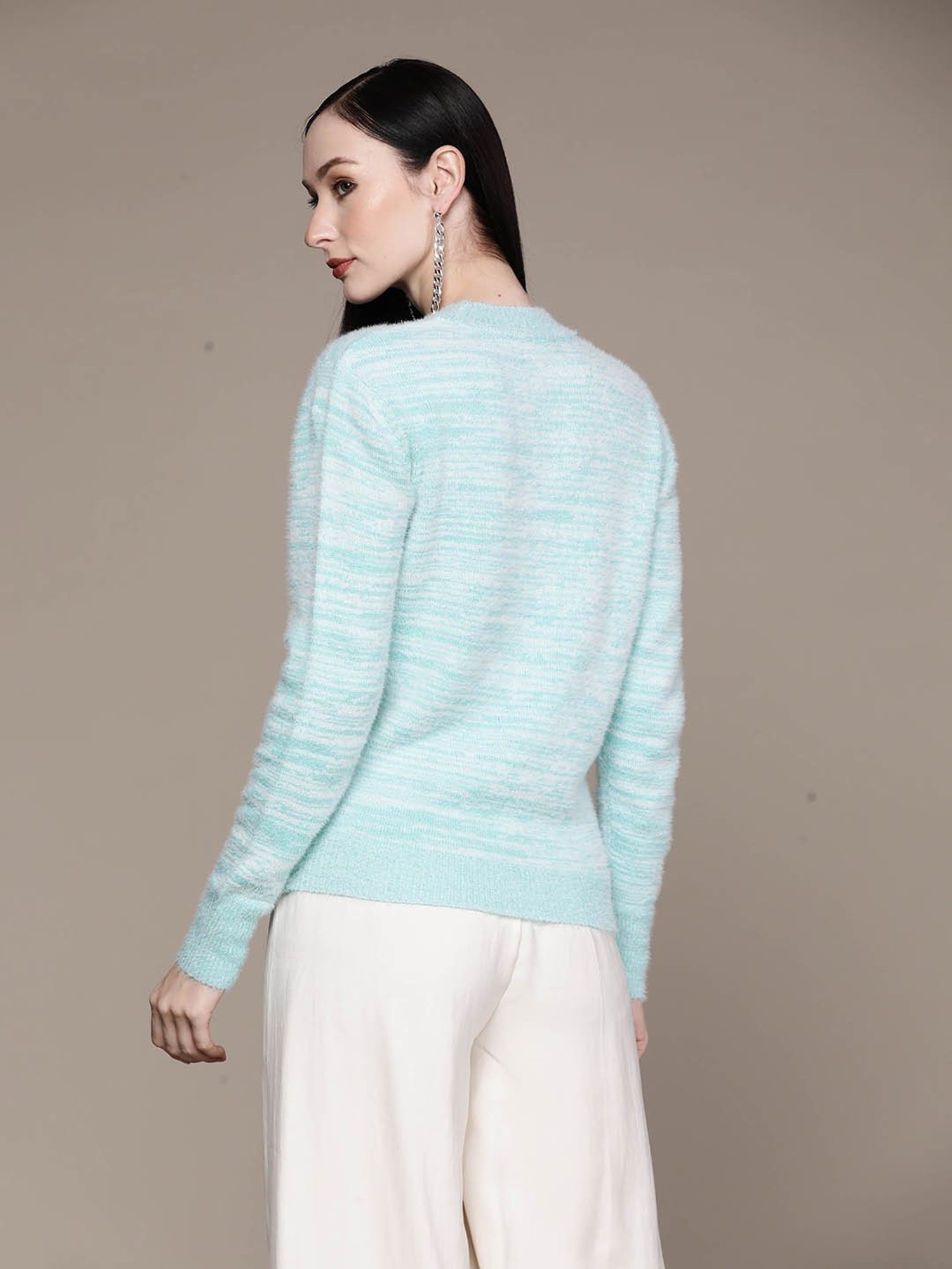 aarke Ritu Kumar Turquoise Sweater