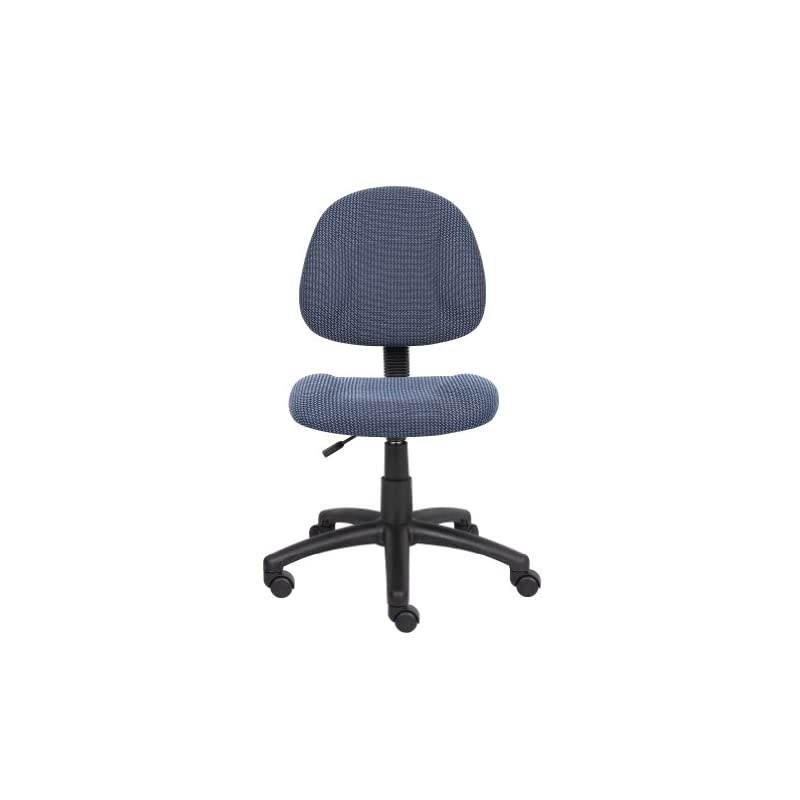 Perfect Posture Delux Fabric Task Chair without Arms in Blue