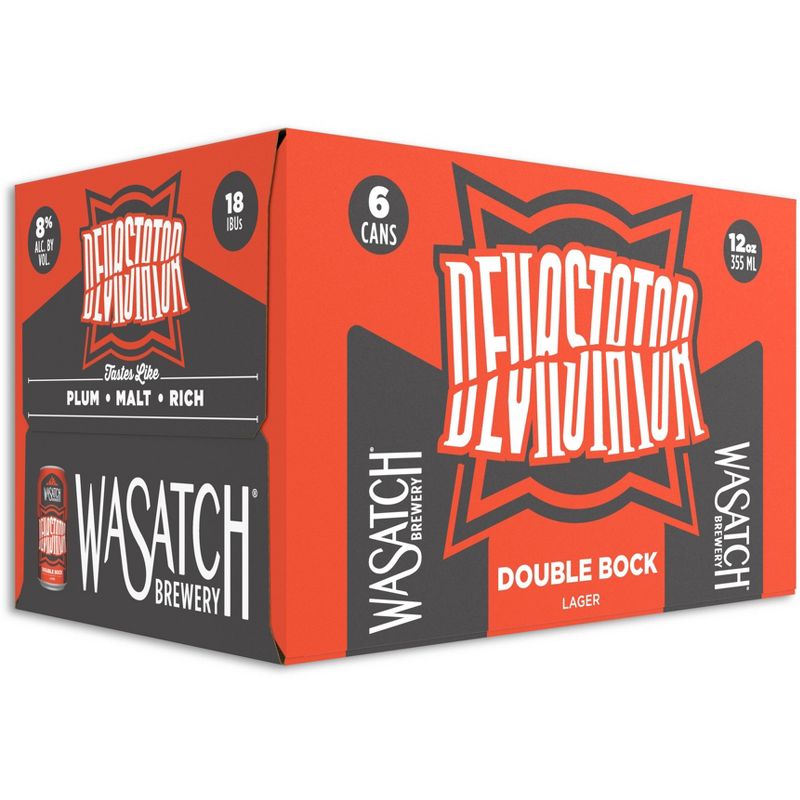 Wasatch Devastator Double Bock Lager Beer - 6pk/12 fl oz Cans