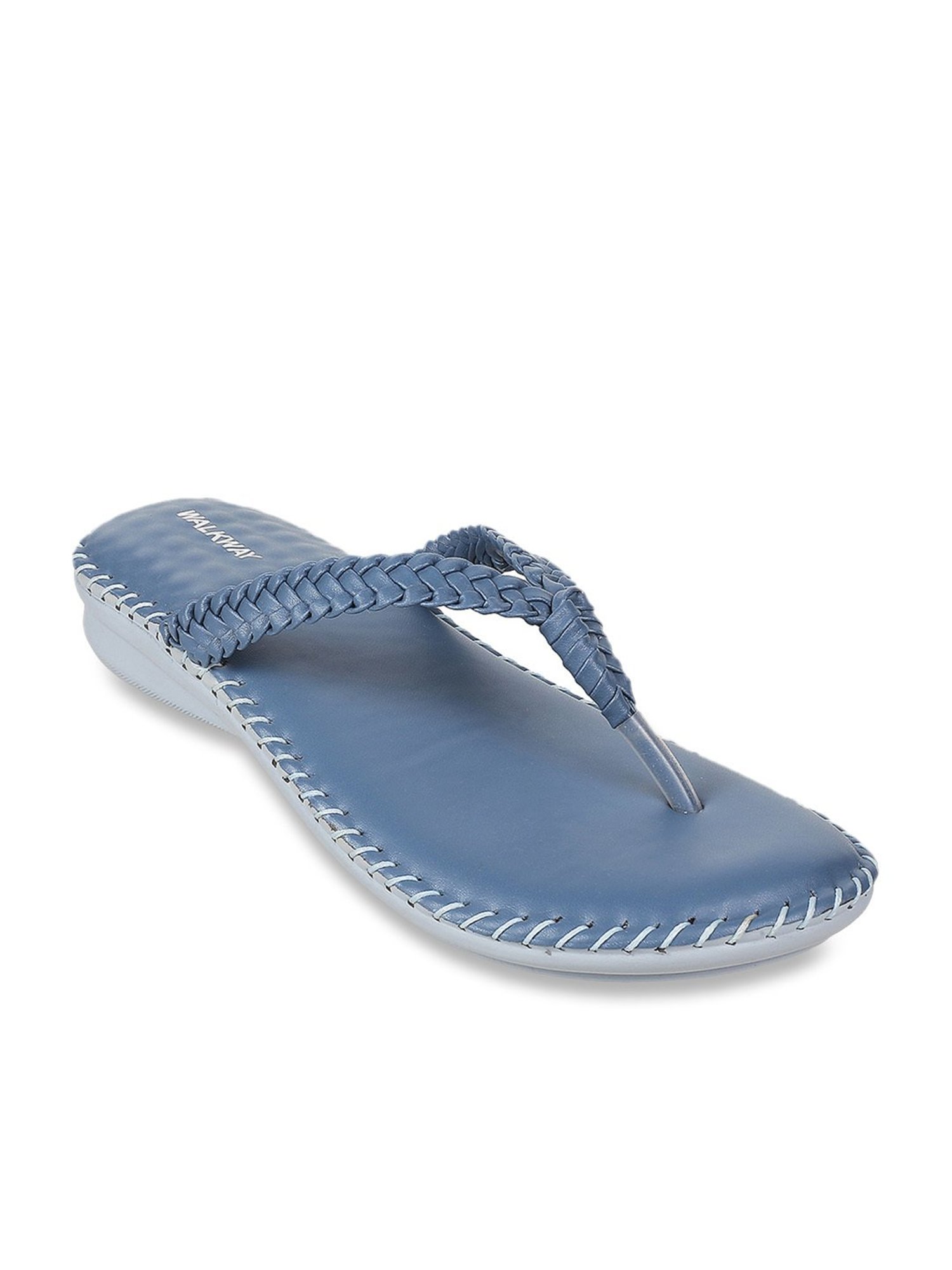 Walkway Women's Blue Thong Wedges