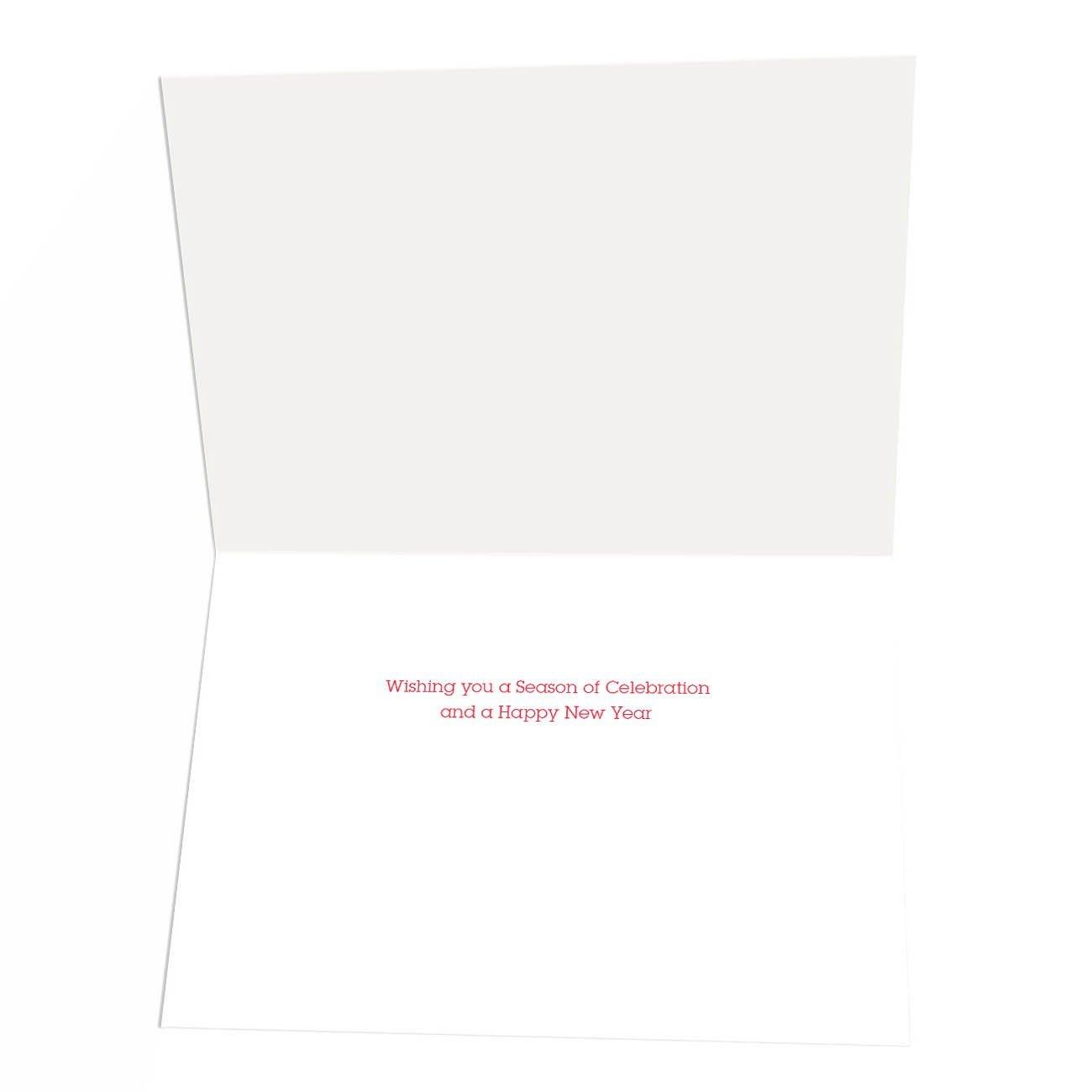 Texas Flag and Santa Christmas Card - 18 Cards & 19 Envelopes