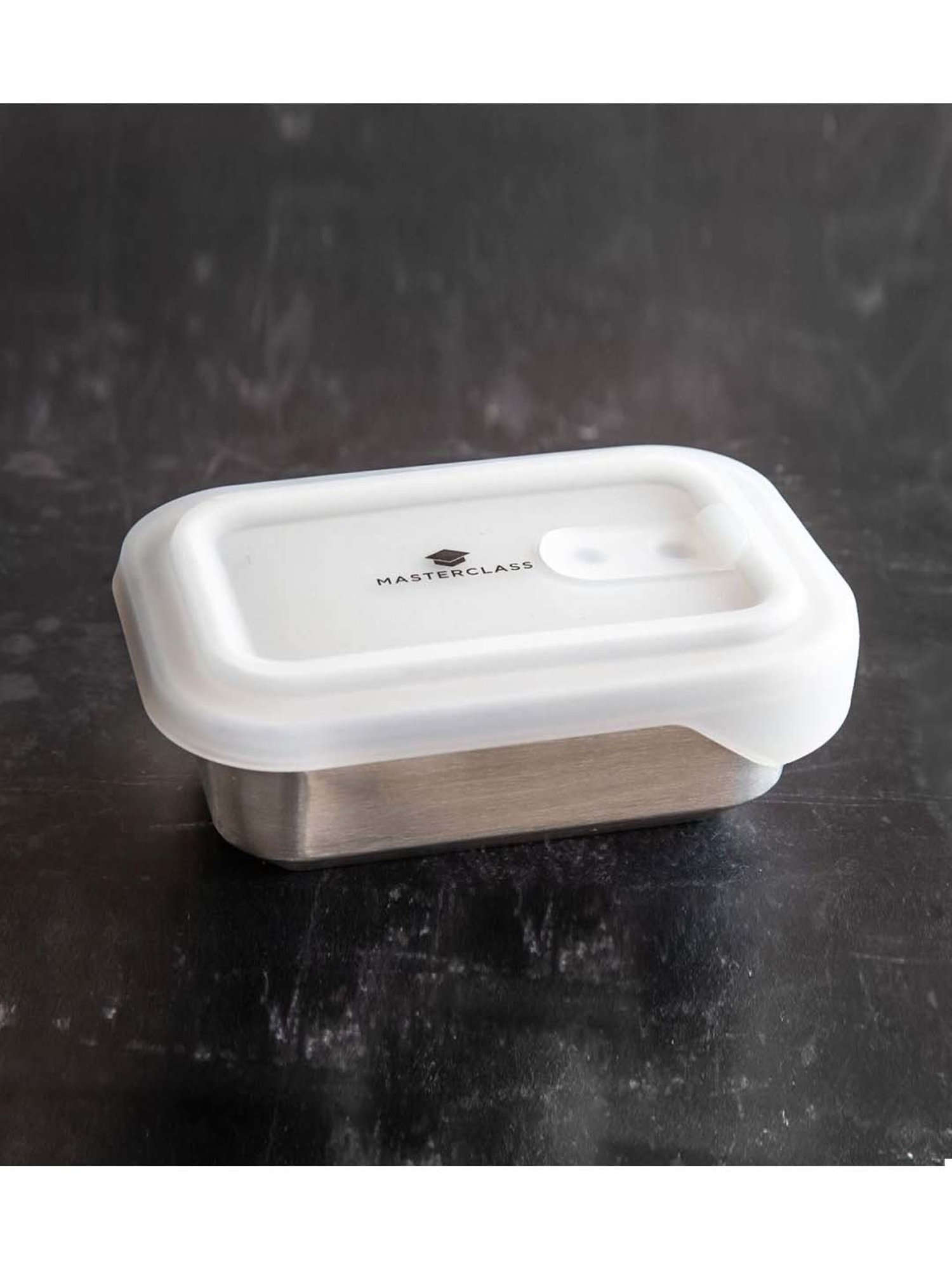 MasterClass Grey Stainless Steel Snack Dish (0.5 L)