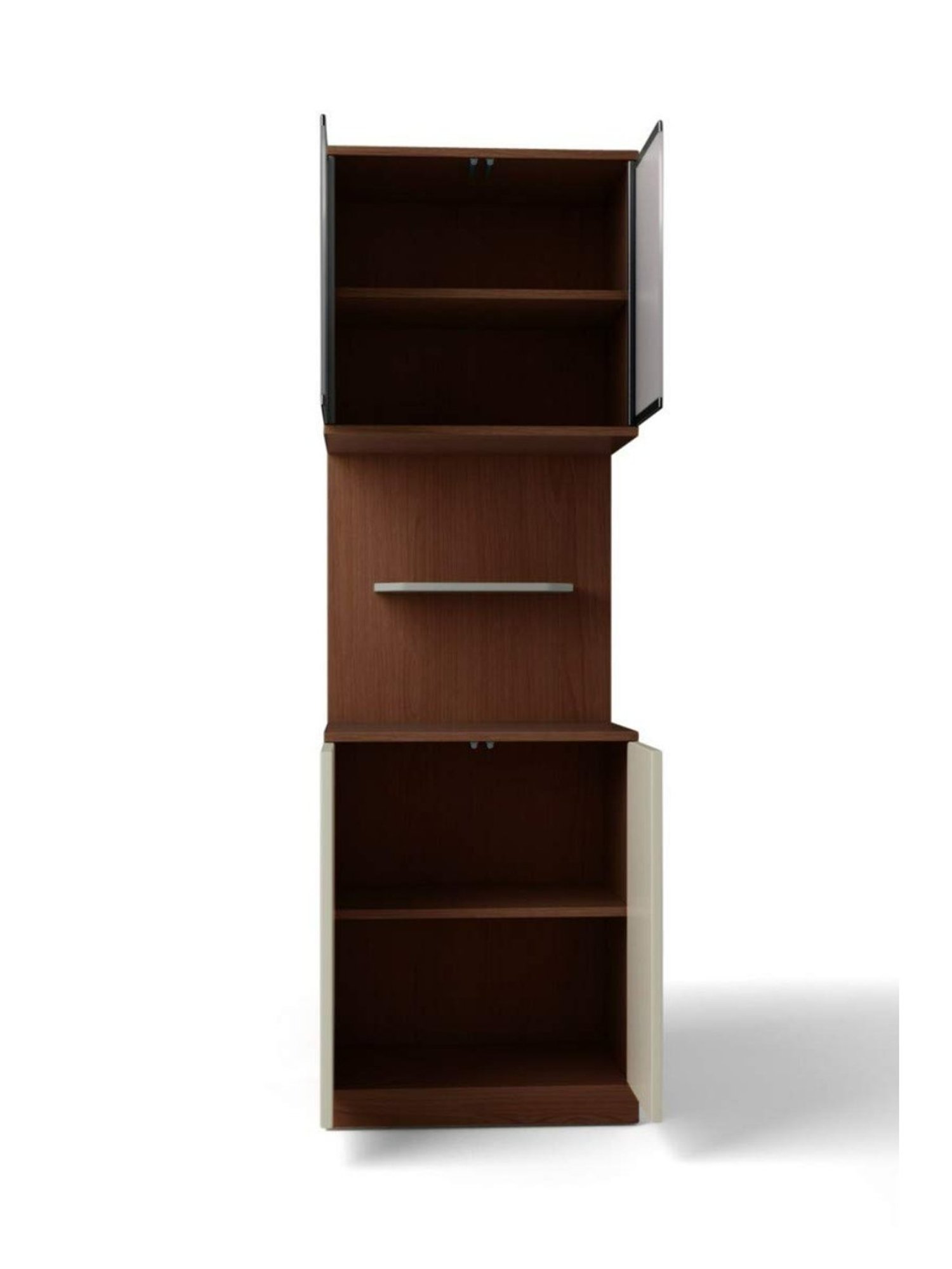 Delite Kom Flex Flowery Wenge & Acacia Dark Engineered Wood TV Entertainment Unit