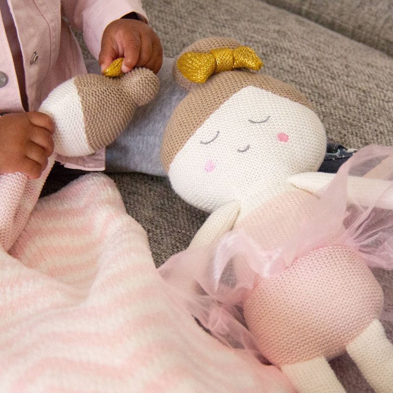 Living Textiles Baby Knit Plush Toy - Emma Ballerina