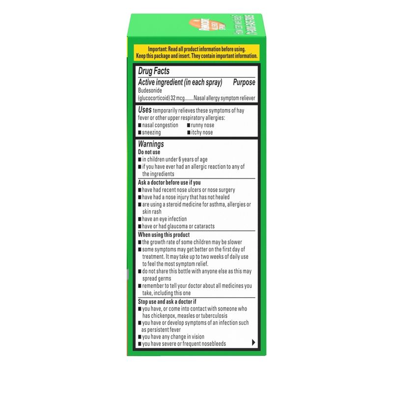 Rhinocort 24 Hour Allergy Relief Nasal Spray - Budesonide - 0.285 fl oz