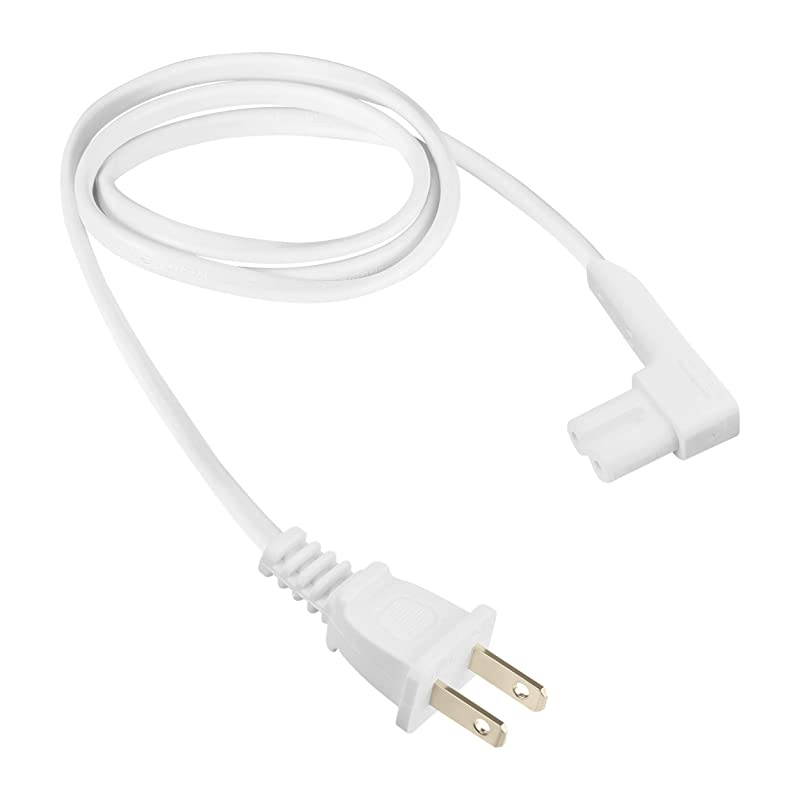 3ft 2Pack Power Cord Compatible with Sonos Play One Sonos Play1 and Sonos One SL Speaker Compatible with Sonos Play One Power Cable Cord Standard White