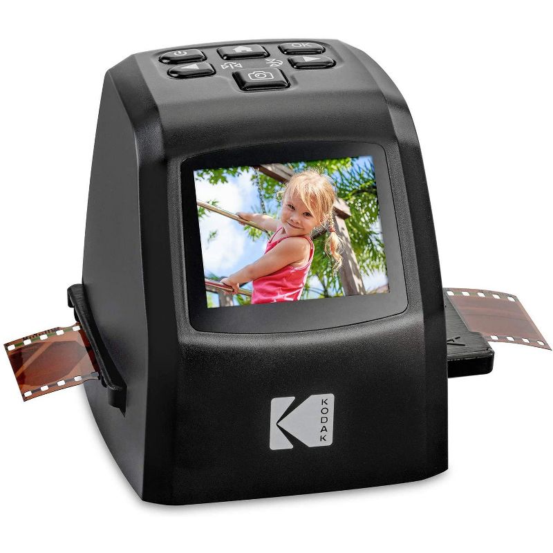 KODAK Mini Digital Film & Slide Scanner &ndash; Converts 35mm, 126, 110, Super 8 & 8mm Film Negatives & Slides to 22 Megapixel JPEG Images &ndash; Includes - 2.4 LCD Screen &ndash; Easy Load Film Adapters