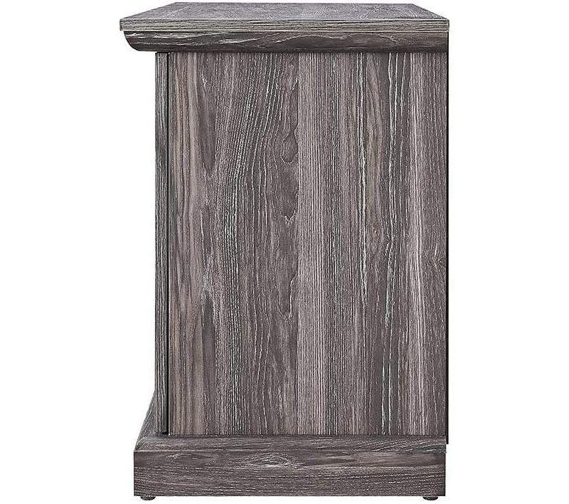 Rosemark 3 Door Media Credenza TV Stand for TVs up to 66" Gray - Treasure Trove Accents