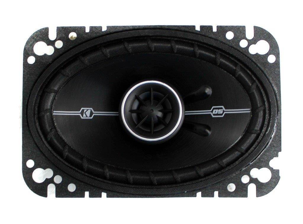 2) Kicker 41DSC464 4x6" + 2) 41DSC654 6.5" 240W Car Coaxial Speakers + Earbuds
