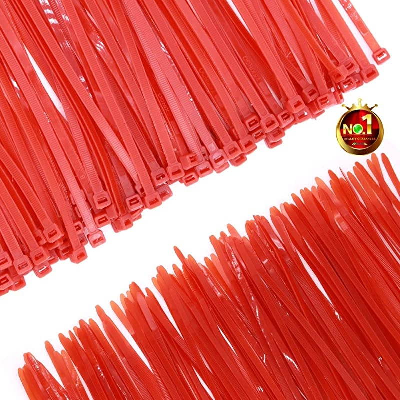 Pieces Heavy Duty 10 Inch Red Cable Zip Ties Strong 50 LBS Strength Cord Management Multi Purpose Festivals Outdoor Fastening Ties Wire Zip Ties10 Inch Red Pack 50 LBS