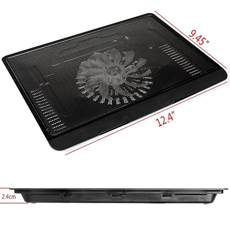 Laptop Cooling Pad for Ultra Slimp Notebook and Universal Laptop 14 13 and Smaller Metal mesh with Super Fan with Quiet and Light Weight Feature