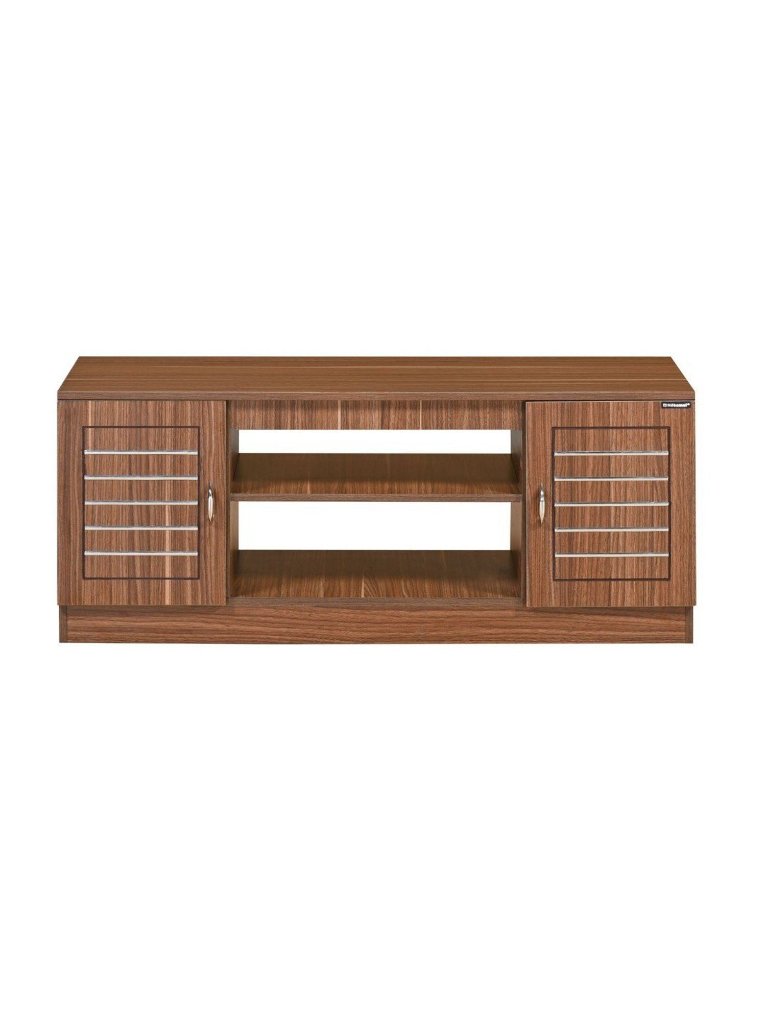 Nilkamal Cora White Engineered Wood TV Entertainment Unit with 2 Shelves