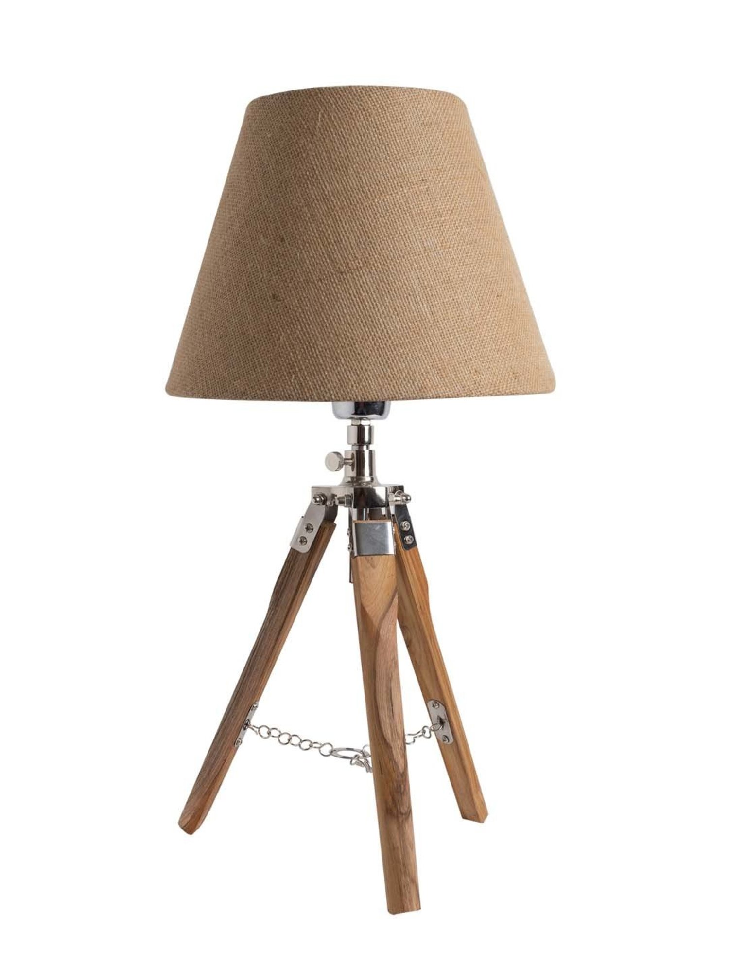 Homesake 'Modern' Brown Wood Table Lamp with Base - Set of 1