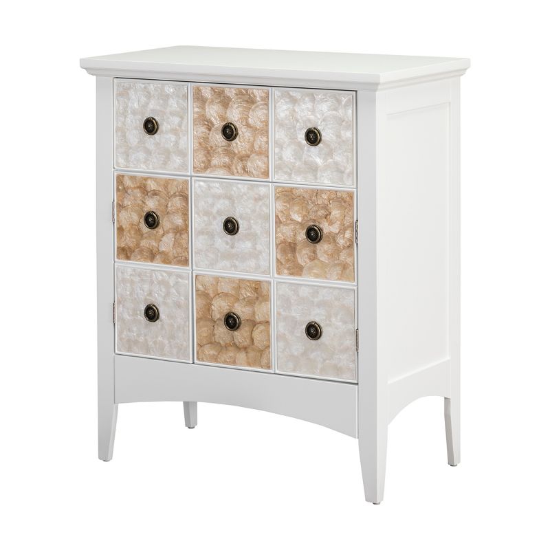 32" Durdle Accent Cabinet White - Elegant Home Fashions