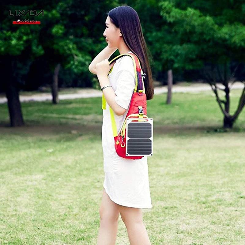 Solar Panel Charger USB Port Portable High Power Paper Shaped Monocrystalline Silicon for Cell Phone Camping