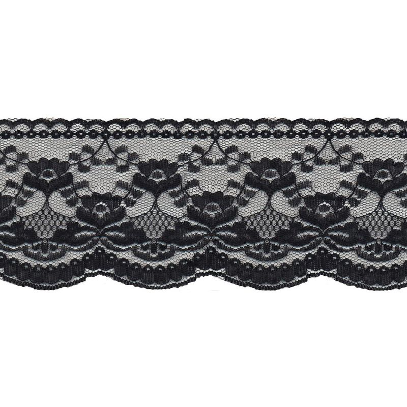 Simplicity Flat Pretty Lace 4"X12yd-Black