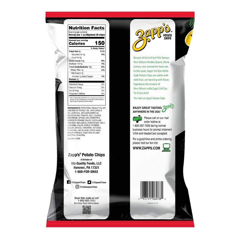 Zapp's Evil Eye Potato Chips - 9oz
