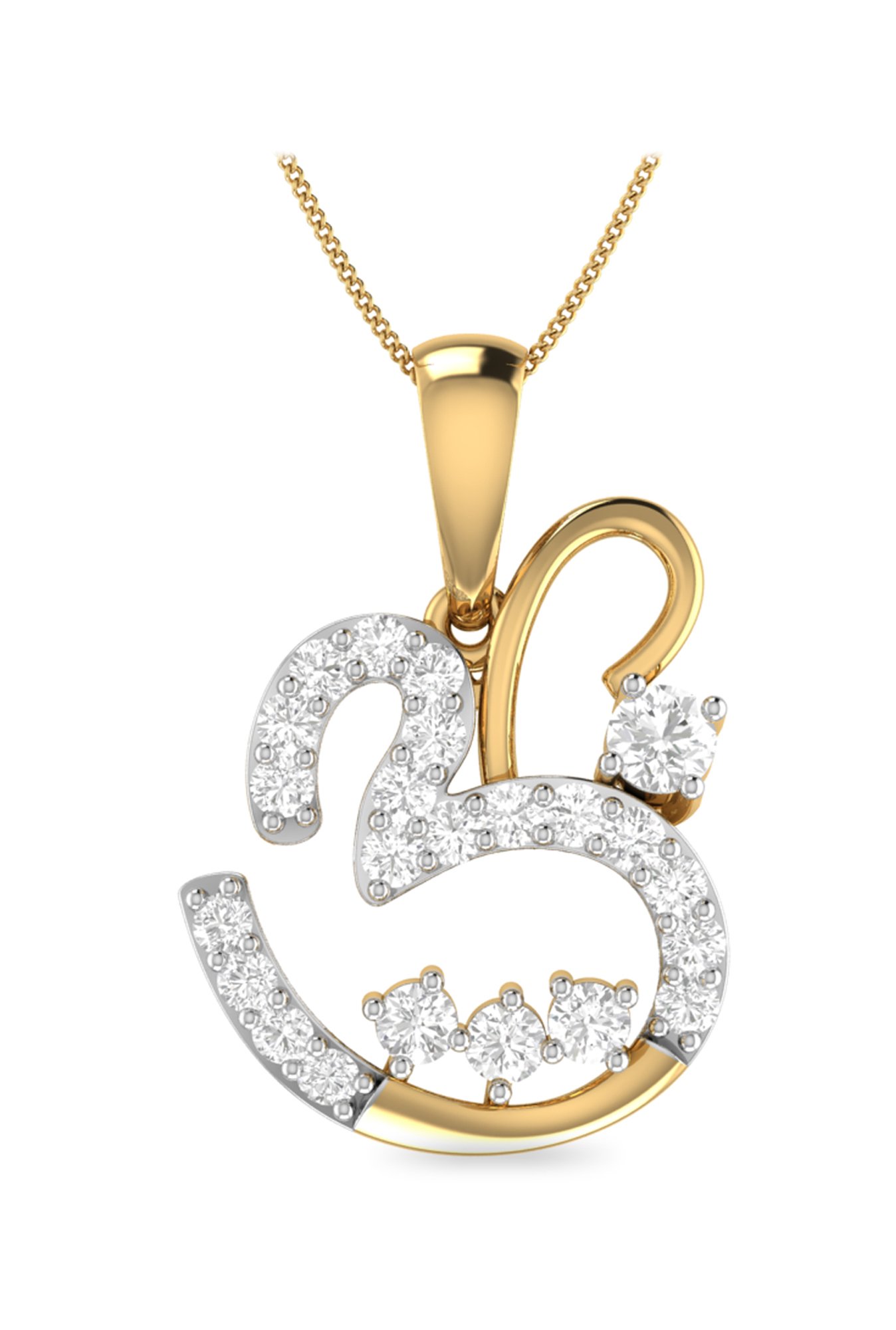 PC Jeweller Rudra 22 kt Gold Pendant without Chain