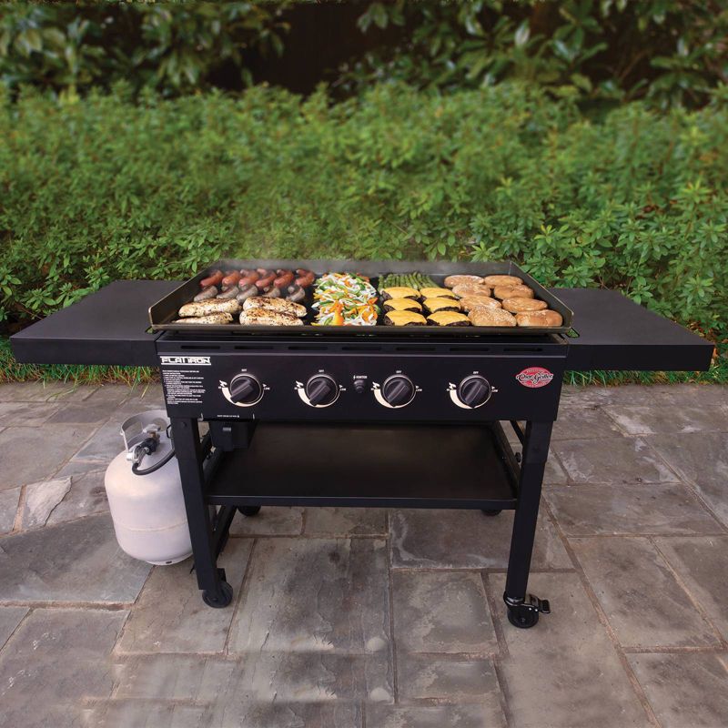 Char-Griller E8936 Flat Iron 4 Burner Griddle
