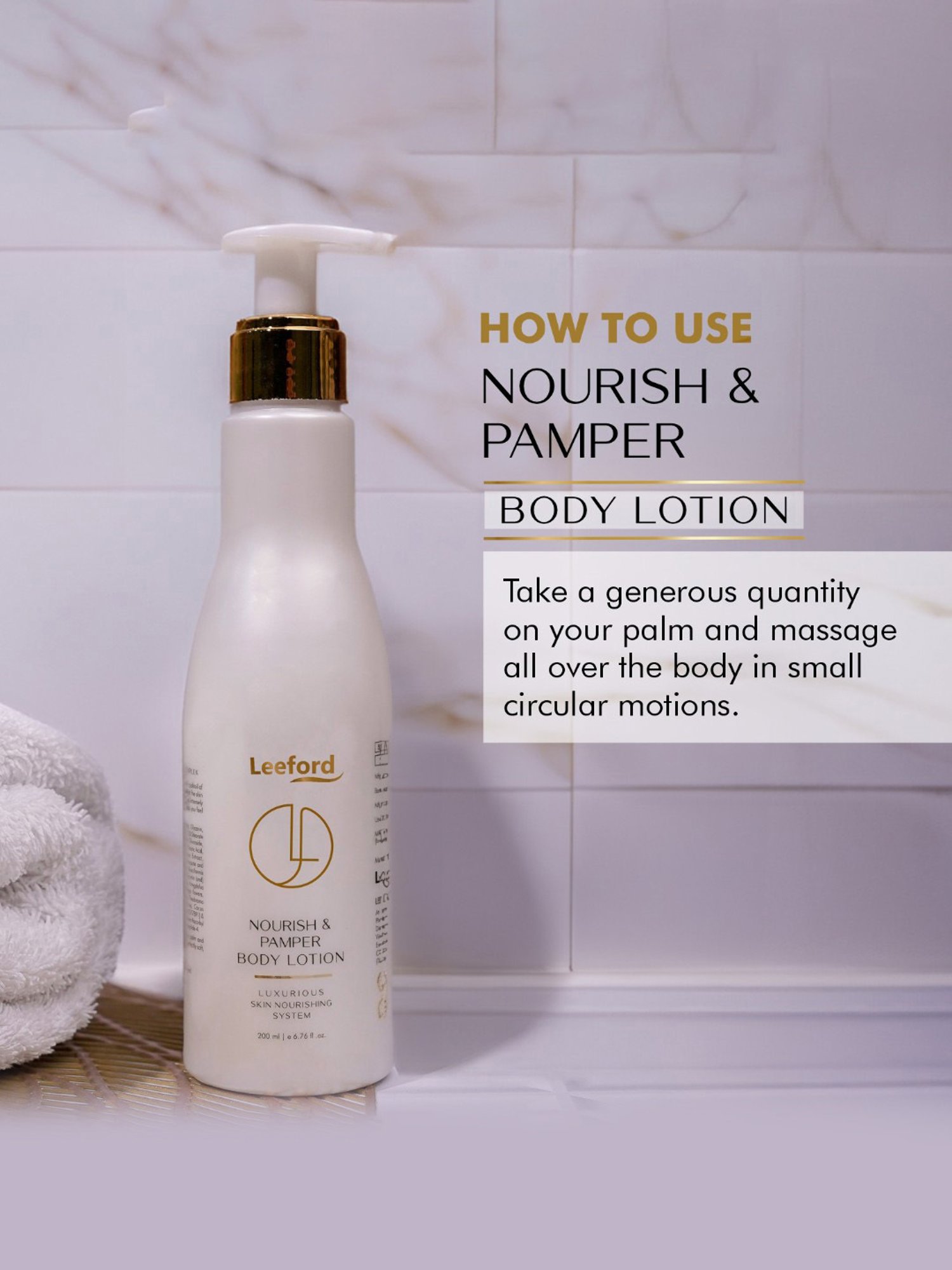 Leeford Nourish & Pamper Body Lotion - 200 ml