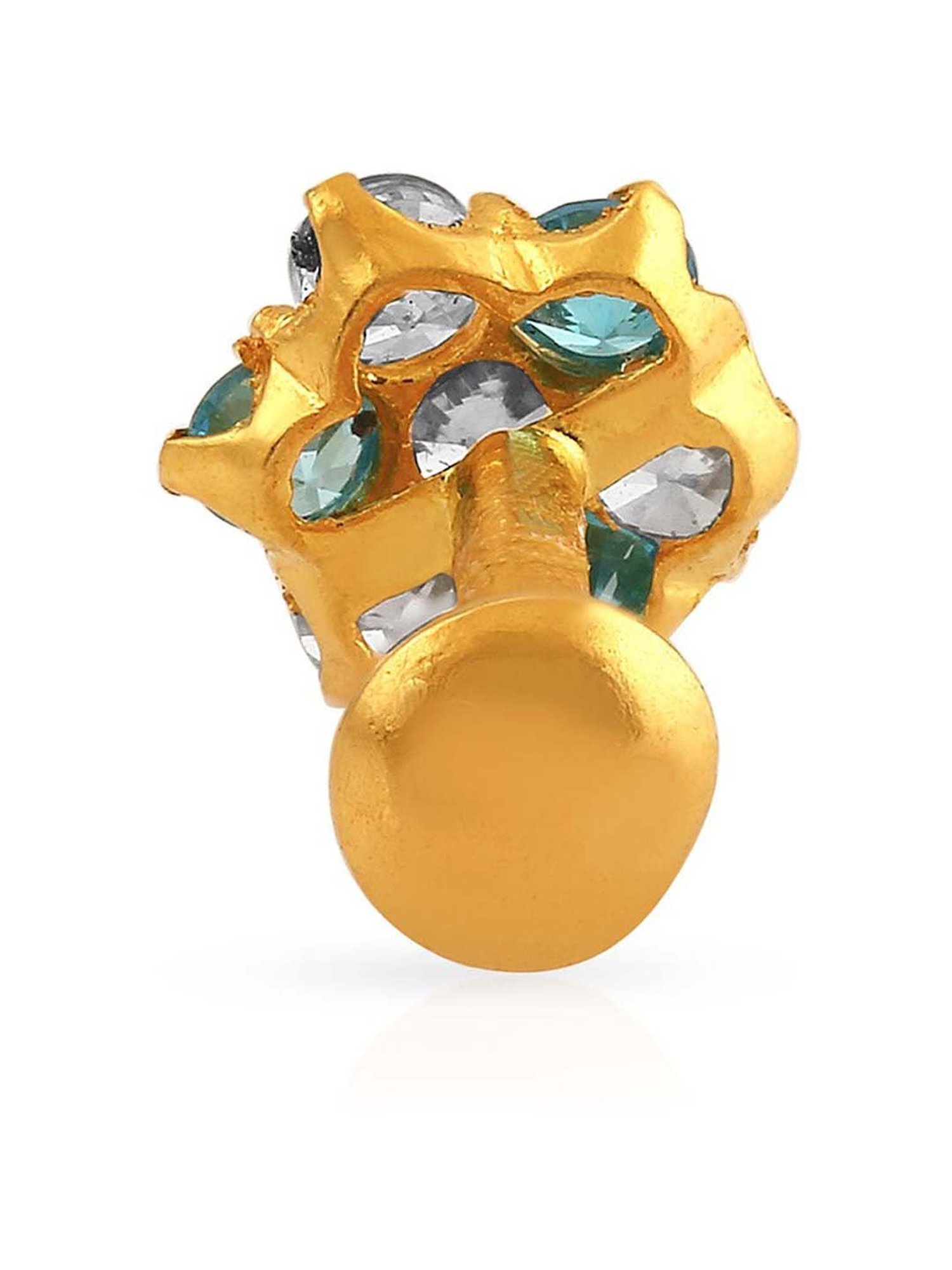 Malabar Gold and Diamonds Floral 22 kt Gold Nosepin