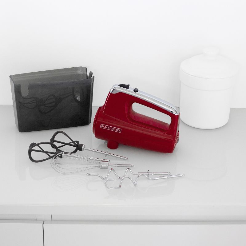 BLACK+DECKER Helix Hand Mixer - Red MX600R