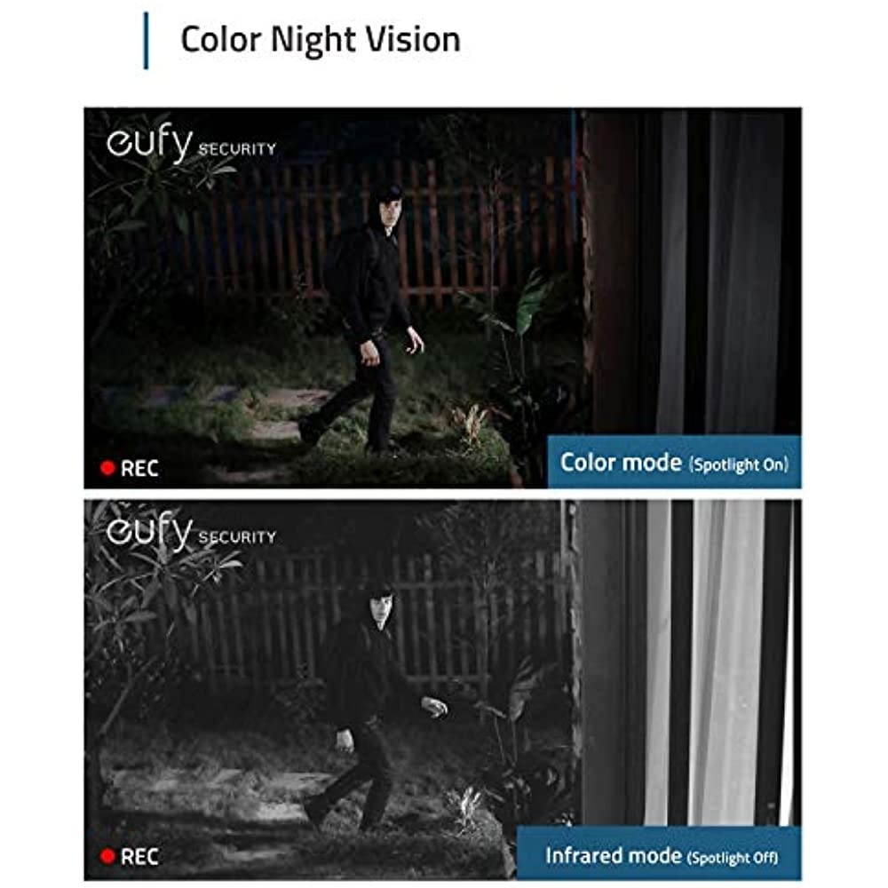 eufy Security, eufyCam 2C Pro 2-Cam Kit, Wireless Home Security System with 2K Resolution, 180-Day Battery Life, HomeKit Compatibility, IP67, Night Vision, and No Monthly Fee.