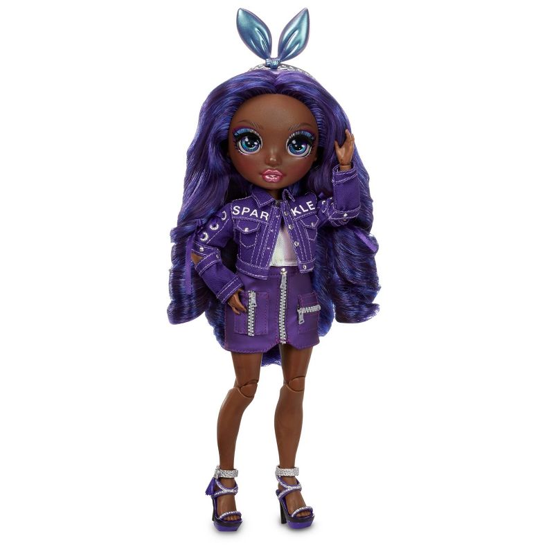 Rainbow High Krystal Bailey – Indigo Fashion Doll with 2 Complete Mix & Match Outfits and Doll Accessories