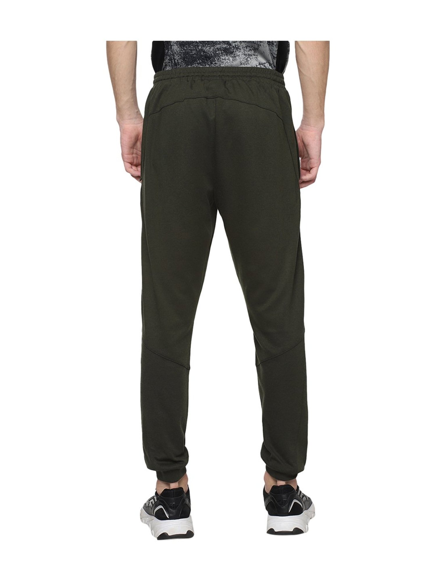 Furo by Red Chief Olive Regular Fit Cotton Joggers