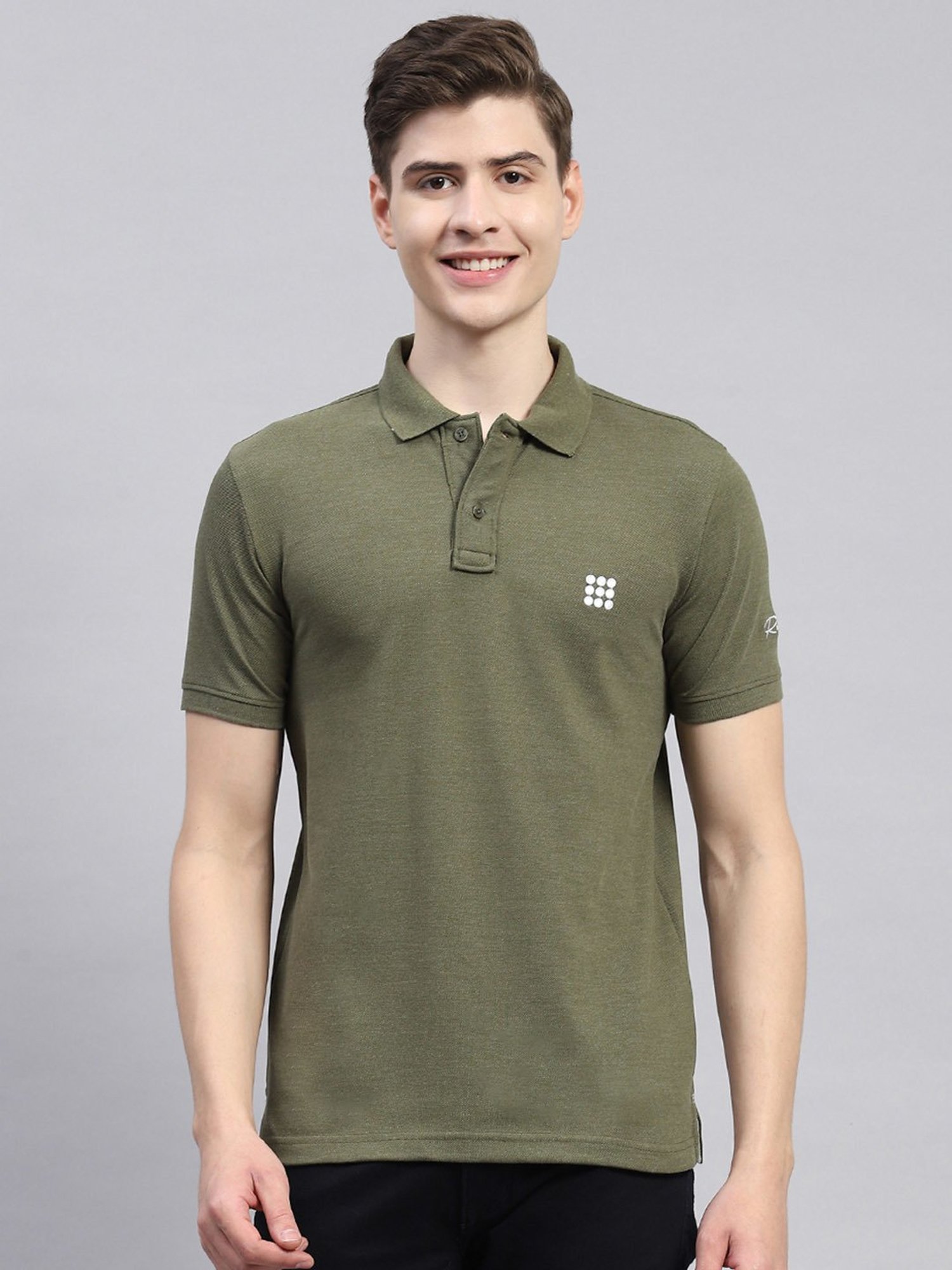 Rock.it Olive Smart Fit Polo T-Shirt