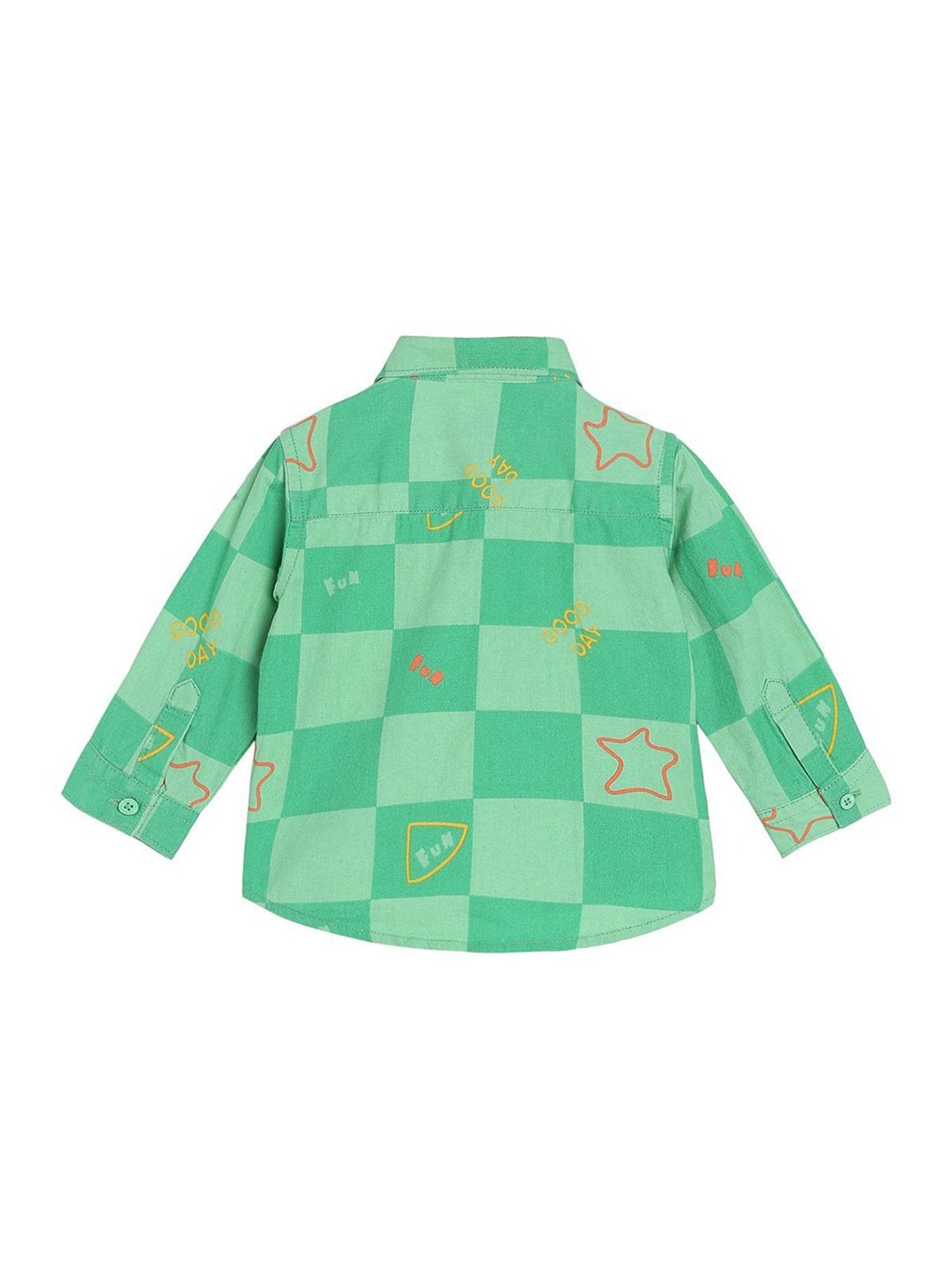 Pantaloons Baby White Cotton Printed Shirt