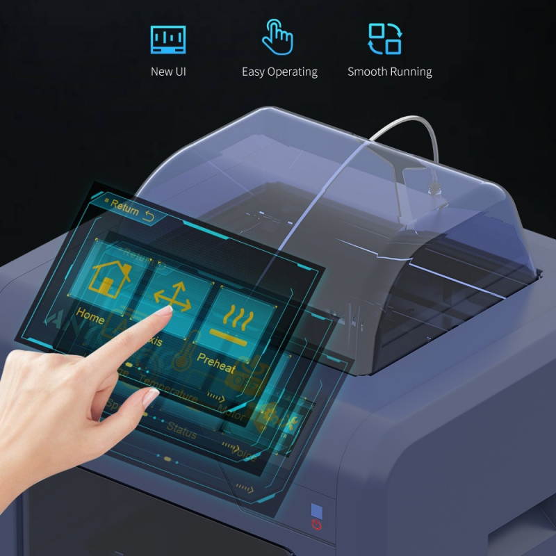 ANYCUBIC 3D Printer, 4Max Pro 2.0 Upgraded Metal FDM 3D Printer, Fully Enclosed, TFT Touchscreen, Ultra-Silent, Works with ABS/TPU/PLA/Hips Filament, 10.63''(L) x 8.27''(W) x 7.48''(H) Printing Size