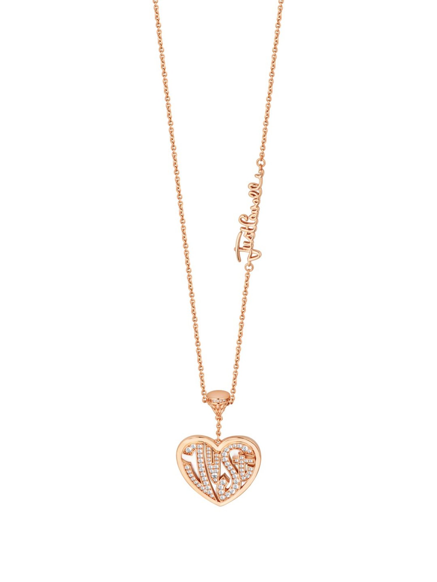 Just Cavalli Rose Gold Amore Rosa Princess Necklace