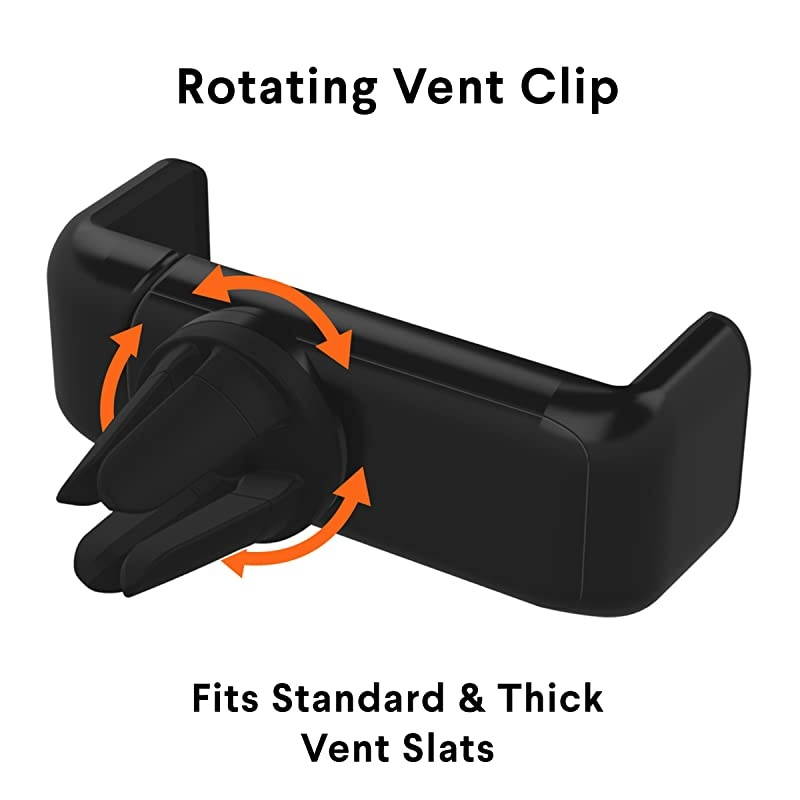 Airframe+ | Vent Car Phone Mount Holder | Android Samsung iPhone 11 Pro Max11 Pro11 iPhone Xs MaxXsXXR iPhone 8 Plus8 iPhone 7 Plus7 iPhone 6s Plus6s iPhone 6 Plus6 | Black