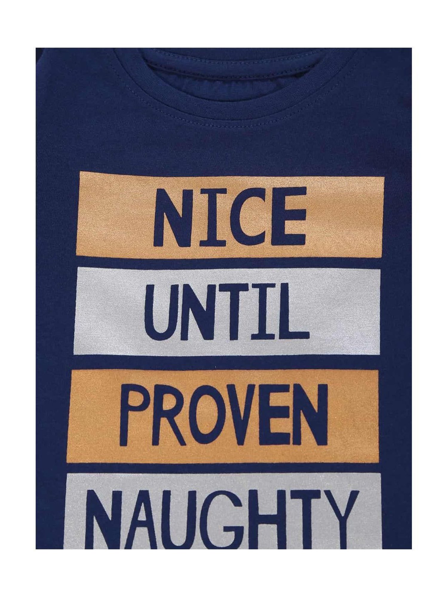 Bodycare Kids Navy Printed Full Sleeves T-Shirt