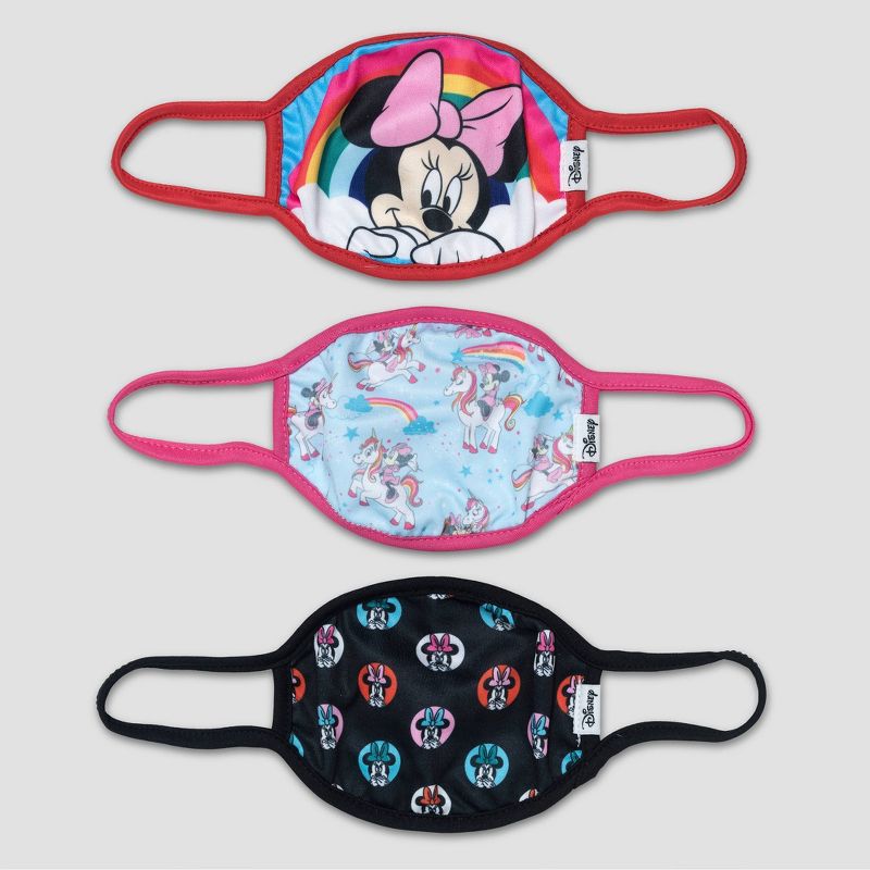 Kids' 3pk Minnie Masks - Black