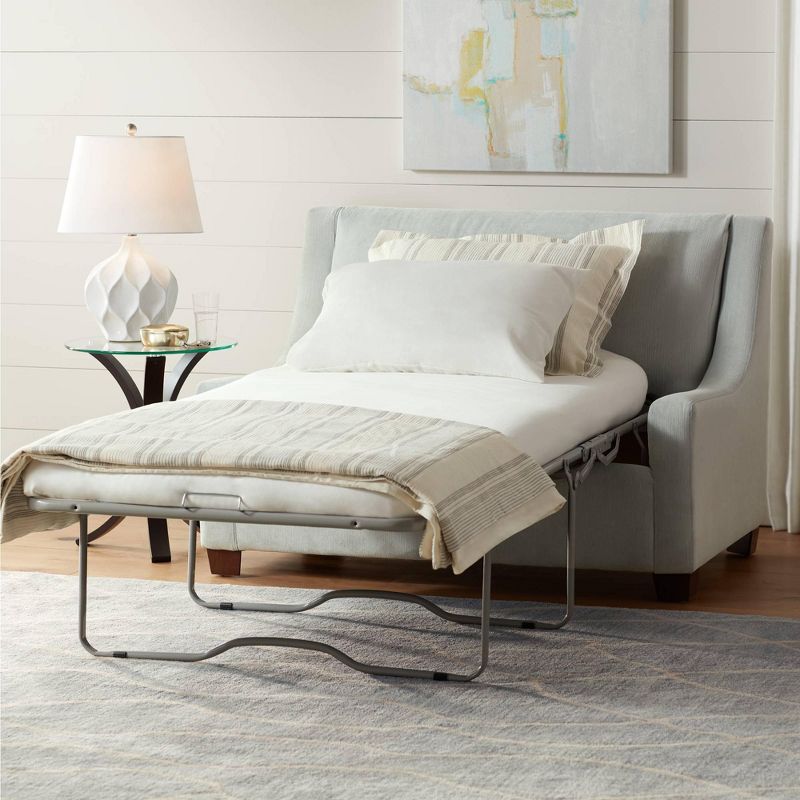 Studio 55D Niles 17 3/4" Wide Bent Wood and Glass Modern Accent Table