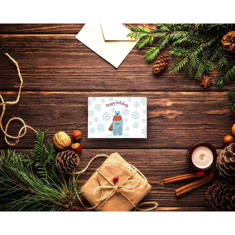 White Card Stock Half Fold Greeting Cards for DIY Craft, Notes, Glossy and Matte (8.5 x 5.5 In Folded, 100 Sheets)