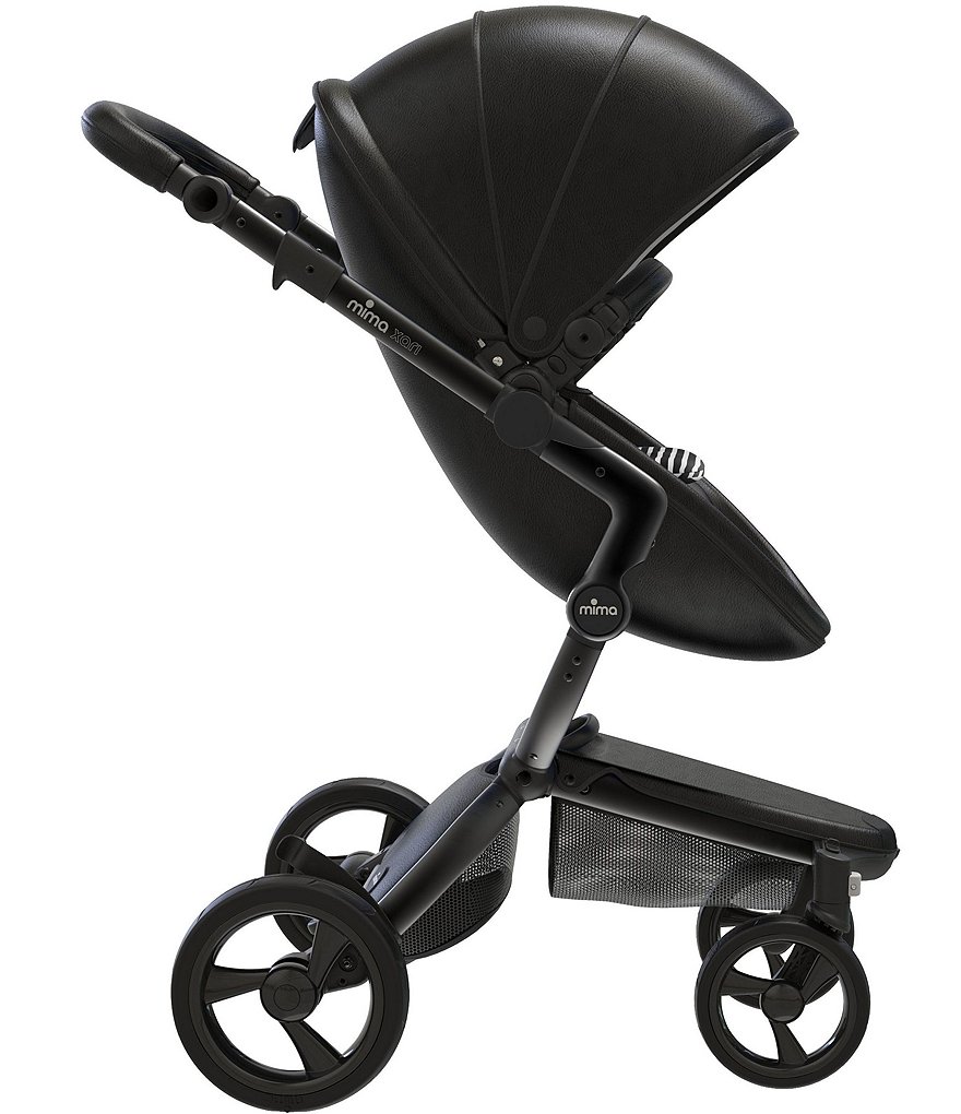 Mima Xari Stroller - Black Chassis with Black Reversible Seat and Carrycot