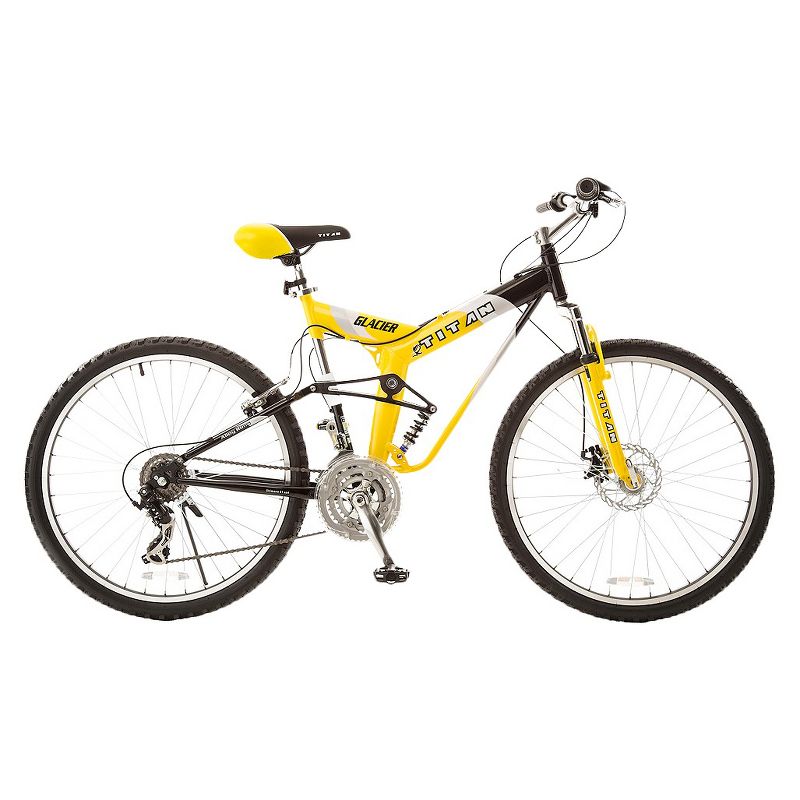 Titan Glacier Pro Alloy Suspension 26" Mountain Bike - Yellow/Black