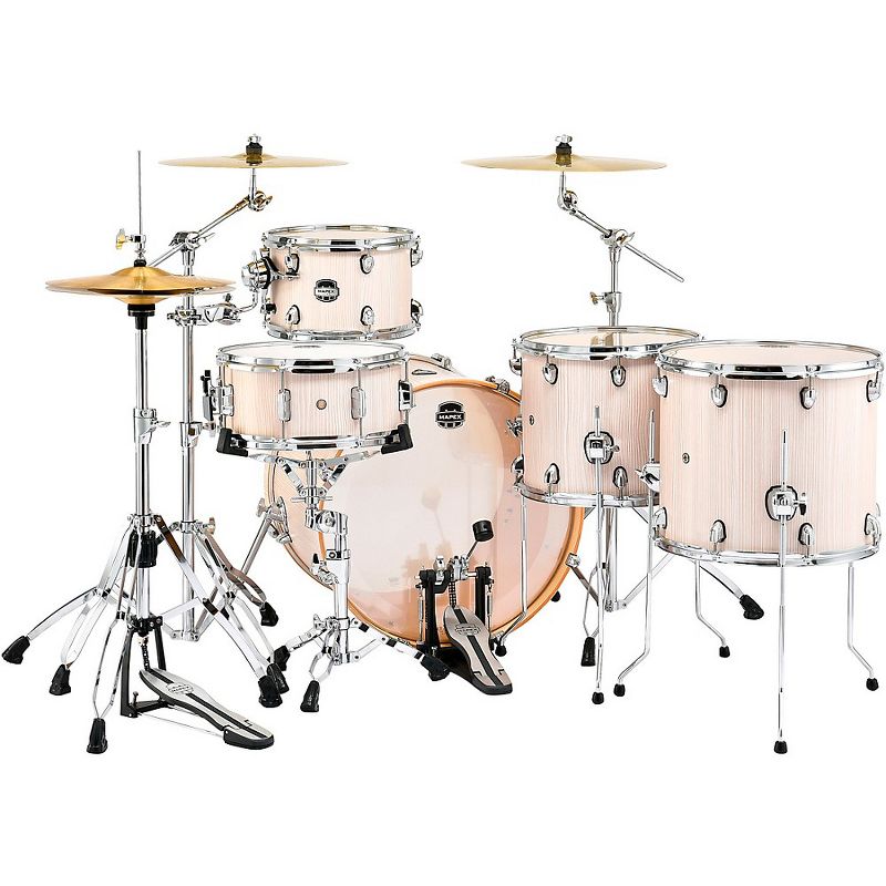 Mapex Mars Series 5-Piece Crossover Shell Pack with 22" Bass Drum Bonewood Chrome